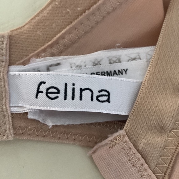 FELINA nude full cup bra with dot patterns. 34 E - Picture 6 of 8